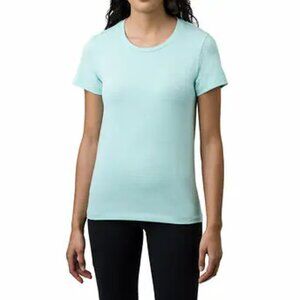 NEW Tuff Athletics Short Sleeved Seamless Top | Light Aqua